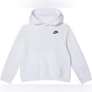 Nike Sportswear Club Fleece pullover hoodie in white — size small